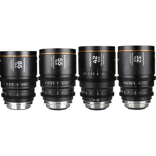 Laowa Nanomorph LF Prime 4-Lens Bundle (32mm, 42mm, 55mm, 85mm) - (Cine) Arri PL (Default) + EF