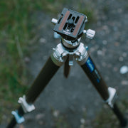 Leofoto AZ-204C Carbon Fibre Travel Tripod + LH-25R Ball Head - Silver/Carbon