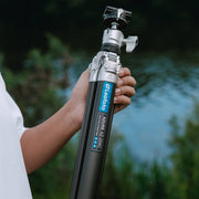 Leofoto AZ-204C Carbon Fibre Travel Tripod + LH-25R Ball Head - Silver/Carbon