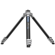 Leofoto AZ-204C Carbon Fibre Travel Tripod + LH-25R Ball Head - Silver/Carbon