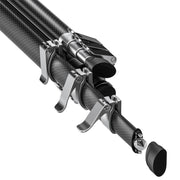 Leofoto AZ-204C Carbon Fibre Travel Tripod + LH-25R Ball Head - Silver/Carbon