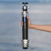 Leofoto AZ-235C Carbon Fibre Travel Tripod + LH-30R Ball Head - Silver/Carbon