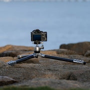 Leofoto AZ-235C Carbon Fibre Travel Tripod + LH-30R Ball Head - Silver/Carbon