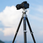 Leofoto AZ-235C Carbon Fibre Travel Tripod + LH-30R Ball Head - Silver/Carbon