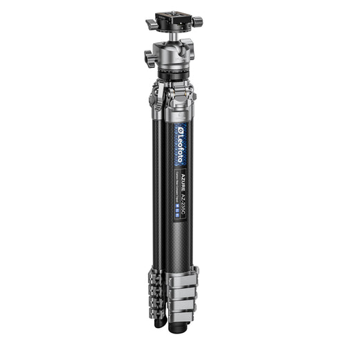 Leofoto AZ-235C Carbon Fibre Travel Tripod + LH-30R Ball Head - Silver/Carbon