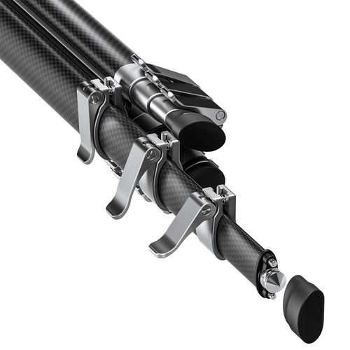 Leofoto AZ-235C Carbon Fibre Travel Tripod + LH-30R Ball Head - Silver/Carbon