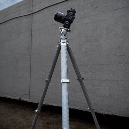 Leofoto AZ-235C Carbon Fibre Travel Tripod + MBH-30 Inverted Ball Head - Silver