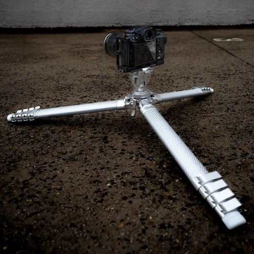 Leofoto AZ-235C Carbon Fibre Travel Tripod + MBH-30 Inverted Ball Head - Silver