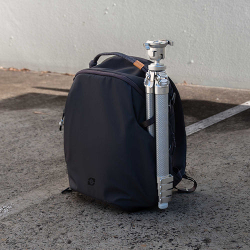 Leofoto AZ-235C Carbon Fibre Travel Tripod + MBH-30 Inverted Ball Head - Silver