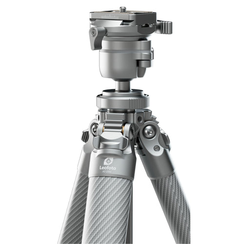 Leofoto AZ-235C Carbon Fibre Travel Tripod + MBH-30 Inverted Ball Head - Silver