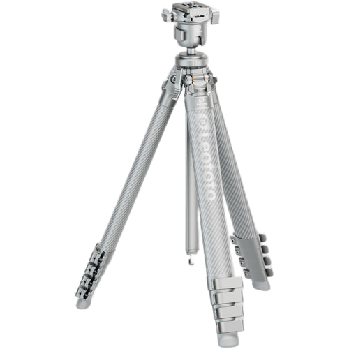 Leofoto AZ-235C Carbon Fibre Travel Tripod + MBH-30 Inverted Ball Head - Silver