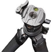 Leofoto AZ-235C Carbon Fibre Travel Tripod + MBH-30 Inverted Ball Head - Silver