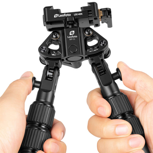 Leofoto BIP-C1 (Forged Pattern) Low to Mid-Height Multi-Functional Bipod