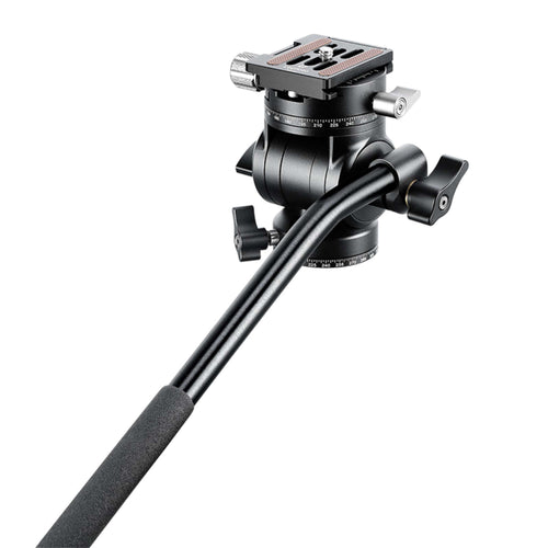 Leofoto BV-1R 48mm Base Fluid Video Head with Panning Clamp and Arca NP-50 Plate