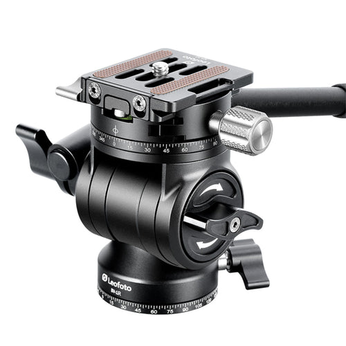 Leofoto BV-1R 48mm Base Fluid Video Head with Panning Clamp and Arca NP-50 Plate