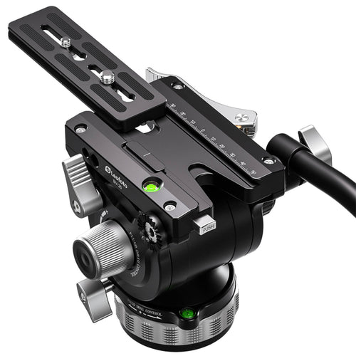 Leofoto BV-20 75mm Base Video Fluid Head with Arca PU-130D Plate