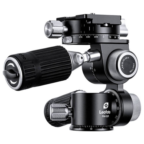 Leofoto FW-01R Pan and Tilt Head with RH-2L Panning Clamp and NP-60 Plate