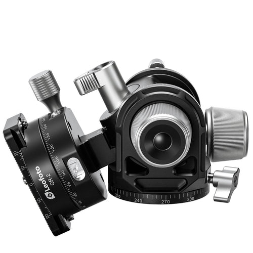 Leofoto G4 Pro 60mm 3-Axis Geared Head with GR-2 Geared Panning Clamp