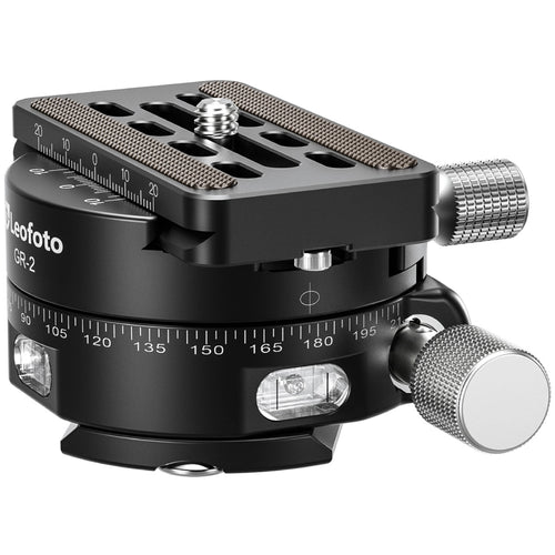 Leofoto GR-2 60mm Geared Panning Clamp with QP-70N Plate