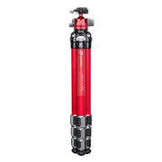 Leofoto LA-324C Athena Series 4 Section Water Resistant Carbon Fibre Tripod with Red LH-40LR (Lever Release) Ball Head