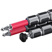 Leofoto LA-324C Athena Series 4 Section Water Resistant Carbon Fibre Tripod with Red LH-40LR (Lever Release) Ball Head