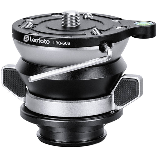 Leofoto LBQ-50S Black 55mm Levelling Base for LQ-284 and LG-284 Tripods