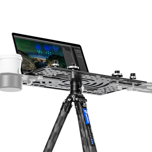 Leofoto LCH-3 Laptop Tray with Arca Base & 1/4, 3/8 Thread Spigot
