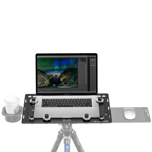Leofoto LCH-3 Laptop Tray with Arca Base & 1/4, 3/8 Thread Spigot