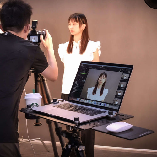 Leofoto LCH-3 Laptop Tray with Arca Base & 1/4, 3/8 Thread Spigot
