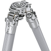 Leofoto LG-324C Silver 4 Section Water Resistant Carbon Fibre Tripod with LH-40R Ball Head