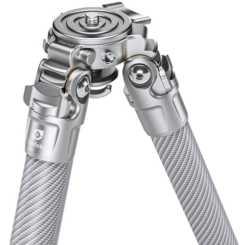 Leofoto LG-324C Silver 4 Section Water Resistant Carbon Fibre Tripod with LH-40R Ball Head