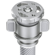 Leofoto LG-324C Silver 4 Section Water Resistant Carbon Fibre Tripod with LH-40R Ball Head