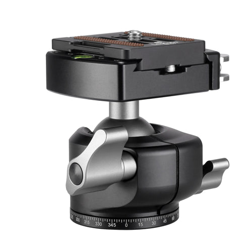 Leofoto LH-30LR 30mm Low Profile Ball Head with LR-50 Quick Release Lever Clamp and NP-50 Plate
