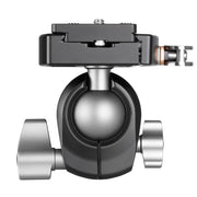 Leofoto LH-30LR 30mm Low Profile Ball Head with LR-50 Quick Release Lever Clamp and NP-50 Plate