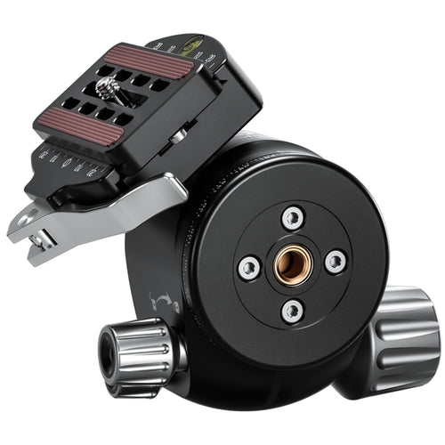 Leofoto LH-47LR 47mm Low Profile Ball Head with LR-60 Quick Release Lever Clamp and QP-70N Plate