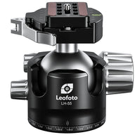 Leofoto LH-55LR 55mm Low Profile Ball Head with LR-70 Quick Release Lever Clamp
