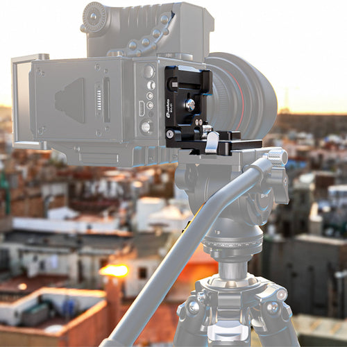 Leofoto LO-224C MR.O Series 4 Section Levelling Centre Column Carbon Fibre Tripod with BV-1R Video Head and BVL-01 Conversion Plate
