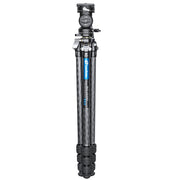 Leofoto LO-224C MR.O Series 4 Section Levelling Centre Column Carbon Fibre Tripod with BV-1R Video Head and BVL-01 Conversion Plate