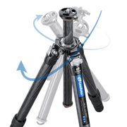 Leofoto LO-284C MR.O Series 4 Section Levelling Centre Column Carbon Fibre Tripod