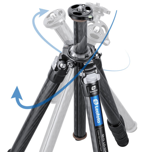 Leofoto LO-324C MR.O Series 4 Section Levelling Centre Column Carbon Fibre Tripod