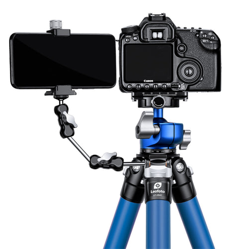 Leofoto LP-284C Poseidon Series 4 Section Water Resistant Carbon Fibre Tripod with Blue LH-30 Ball Head