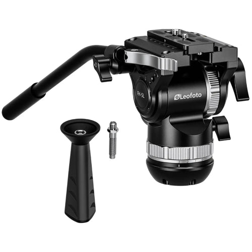 Leofoto LVF-143C+FH-5L Professional Carbon Fibre Video Tripod with FH-5L Video Fluid Head