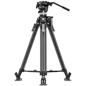 Leofoto LVF-143C+FH-5L Professional Carbon Fibre Video Tripod with FH-5L Video Fluid Head