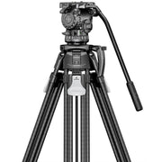 Leofoto LVF-163C+FH-20 Professional Carbon Fibre Video Tripod with FH-20 Video Fluid Head