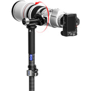 Leofoto MPG-01L Monopod Head Side Mount with Arca-Type QR Clamp and Plate