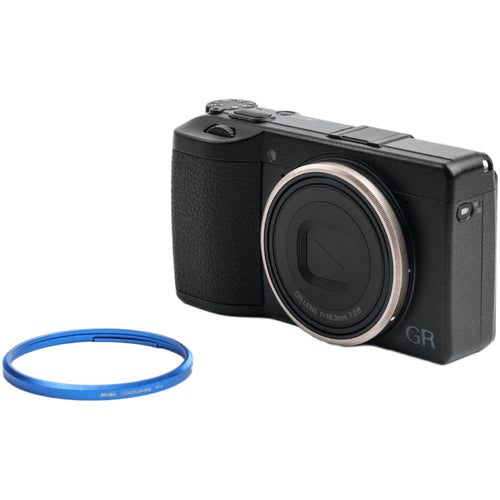NiSi Ring Cap Kit for Ricoh GR IV (Royal Blue & Titanium Grey)