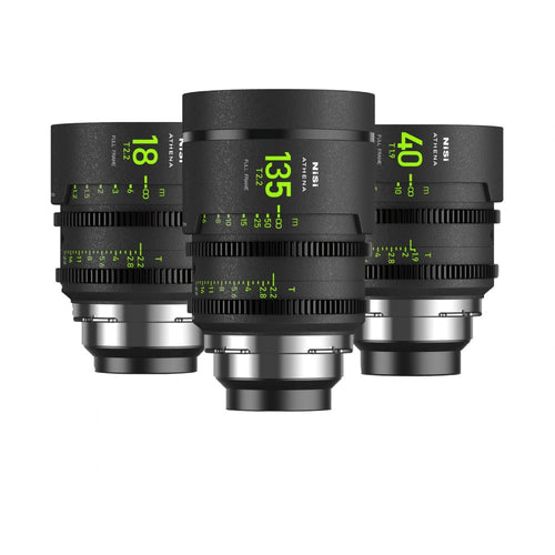 NiSi ATHENA PRIME Full Frame Cinema 3 Lens Add-On Kit (PL Mount)