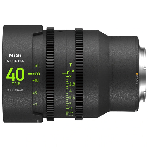 NiSi ATHENA PRIME 40mm T1.9 Full Frame Cinema Lens (E Mount, No Drop In Filter)