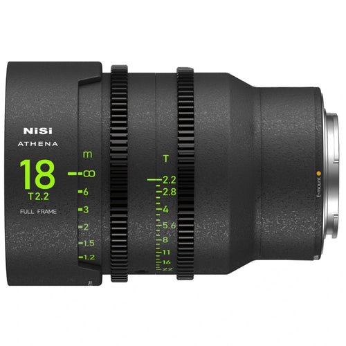 NiSi ATHENA PRIME 18mm T2.2 Full Frame Cinema Lens (E Mount, No Drop In Filter)