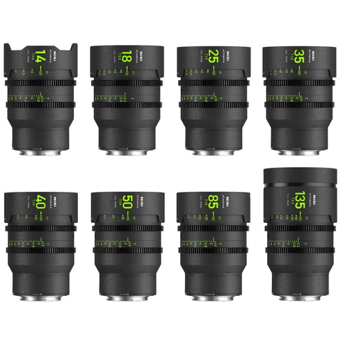 NiSi ATHENA PRIME Full Frame Cinema 8 Lens Master Kit (E Mount, No Drop In Filter)